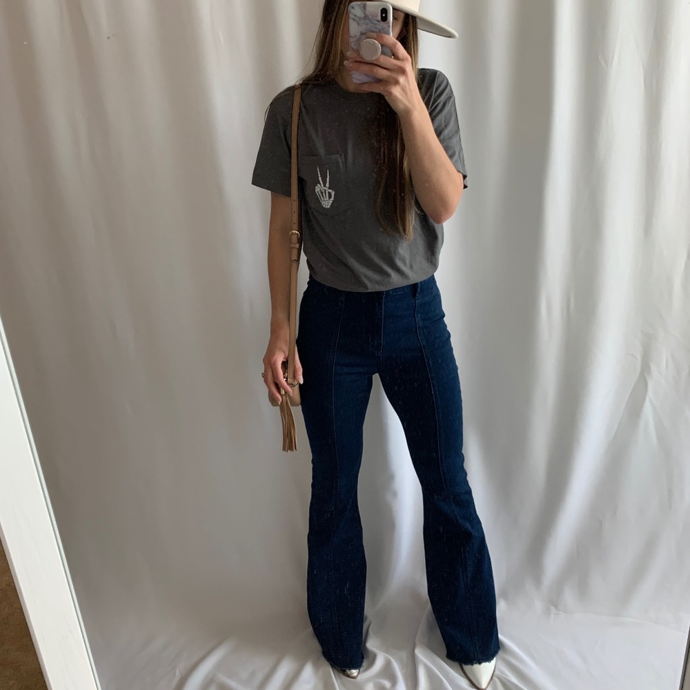 Selena High Rise Flare Jeans